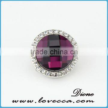 18mm Crystal Snap Button Charm photo-6
