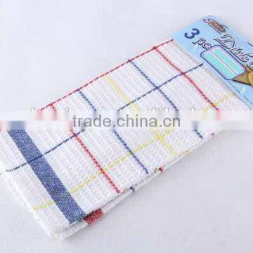 3PC RAG SET Colorful plaid RAG SET/Square RAG