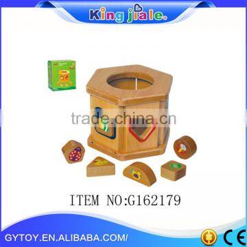 Factory direct sales all kinds of wooden geometric shape block box