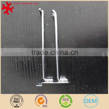 4"Supermarket Slatwall Double Loop Hook for Shop Accessory Chromed Finish - Pack of 100 photo-5