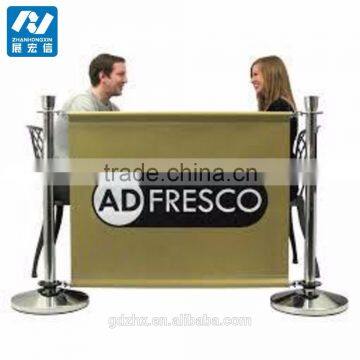 Windbreak Cafe Barrier/advertising outdoor cafe area banner barrier