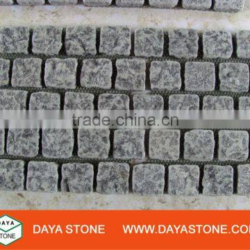 Black basalt tumbled cobble stone