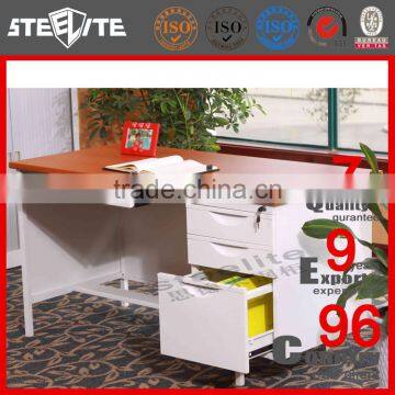 Luoyang Steel Office Furniture Computer Desk, Desktop Computer Table With a Small Cabinet and Drawer photo-4