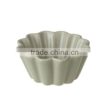 light grey color color flower shape tableware bowl