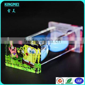 KM-CP18 Cheap Metal Acrylic Crystal Promotional Sand Timer Hourglass Gifts photo-5