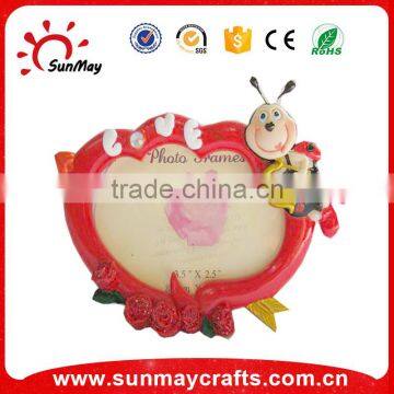 Polyresin cartoon bee photoframe for kids