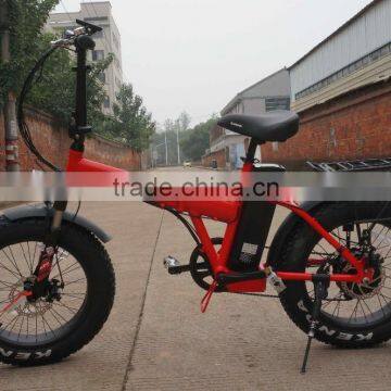 20inch With CE Certificate Foldable Fat Tire Brushless Hub Motor Electric Folding Bike photo-2