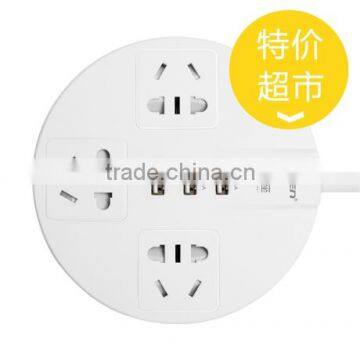 Multi Sockets Power Strip 3 Outlet With 3 USB Surge Protector Charging Station photo-2