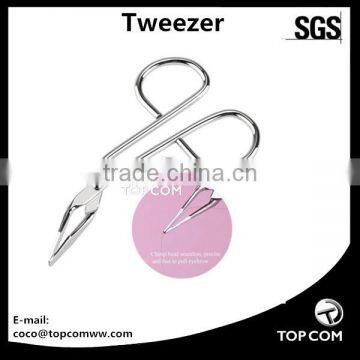 Scissors Shaped Handle Facial Hair Eyebrow Tweezer