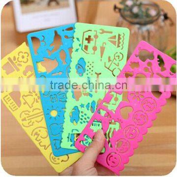 China Hot Wholesale Cheap Plastic Painting Stencil Ruler for Sale photo-5