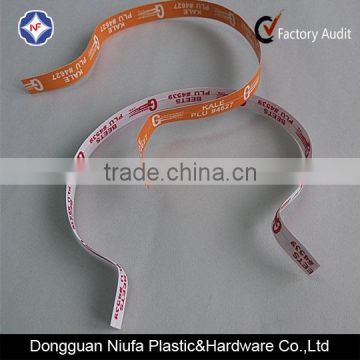 Logo printed colorful paper twist tie for packaging vegetable