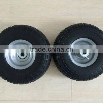 Flat Free Wheelbarrow Tyre 10 Inch 3.5-4 Solid Pu Foam Tire photo-3