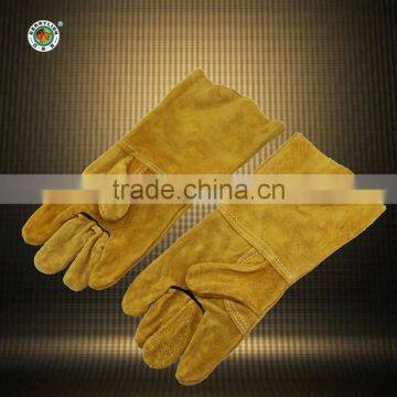 BERRYLION cow split long leather working gloves with high quality