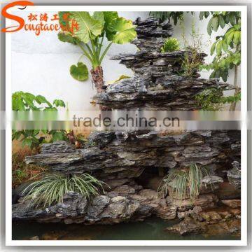 Decorative Indoor Water Fountain Fiberglass Sculpture Garden Water Fountain Landscape Garden Fountain photo-2