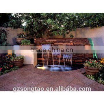 Decription From Eruope Indoor Small Artificial Two Layers Waterfall Fountain With Lights for Sale photo-2