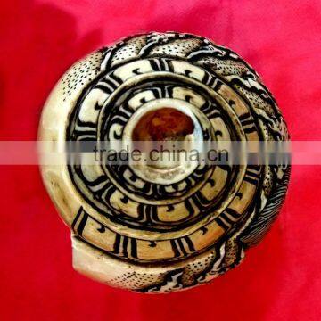 Best Selling White Conch Bhairav Crafted Shankha photo-6