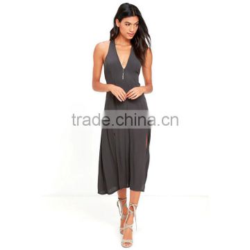 Sexy Open Front Women Midi Dress