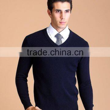 Winter Machine Knitting Wool Yarn for V-neck Men Pullover Knitting Wool ,high Quality Knitting Wool Yarn Men Pullover Sweater photo-5