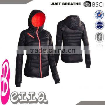 Thicken Warm Cotton Jacket for Woman Winter Glossy Padded With Hat Puffa Jacket Lady Coat