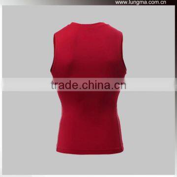 4 Needle 6 Thread Stitching Dri Fit Quick Dry Short Sleeve Rash Guard Vest Tank Tops photo-6