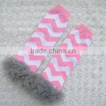 Christmas Baby Leg Warmers Cotton Knitted Printed Warmer With Ruffles Toddler Knee High Socks photo-6