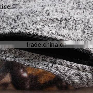 Cheap Camo Joint Sweater Fleece Zipper Men Jacket photo-4