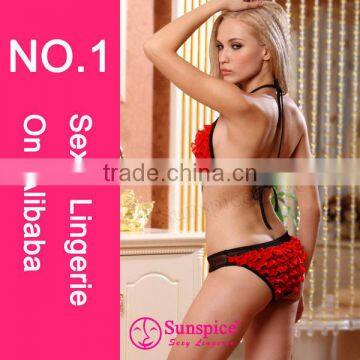 2015 High Quality Hot Sales Sexy Leather Lingerie Sexi Open Bikini Teddy Sexy Lingerie Fishnet Teddy photo-2