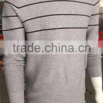 2017 hot sale casual style round neck man sweater(ms046)