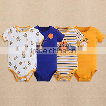 Wholesale baby clothing,mom and bab braned baby romper wholesale 4in1