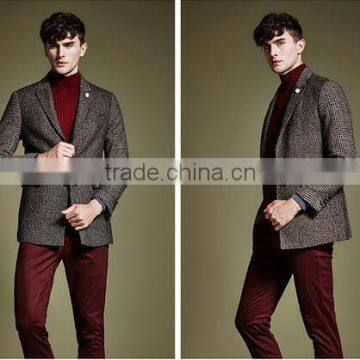 2015 China Clothing Manufacturer Men Winter Wool Coat photo-4