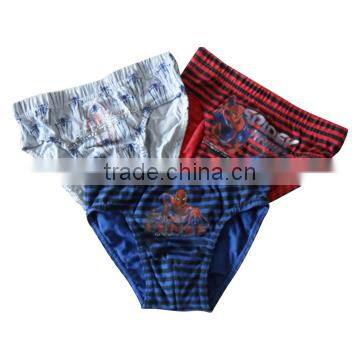2015 Fashion Style for 100% Cotton Boy Briefs Underwear
