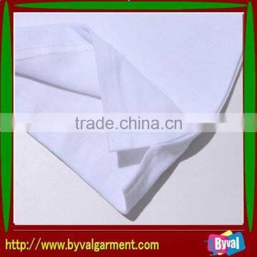 OEM 100% Cotton White High Neck Casual Clothing Short Sleeve Polo Neck Plain Shirt for Man photo-2