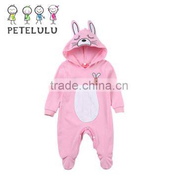 Hoodie Baby Romper Little Rabbit Lovely Design For Baby Girls Animal Jumpsuit Pajamas