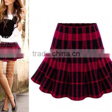 new latest youg girls beautiful school uniform plaid short skirts