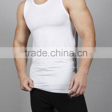 Drop Arm Hole Screen Printed Gym Tank Top photo-4