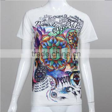 Summer 2016 Women Hip Hop Feminino Punk Rock Printed Cotton Short Sleeve T-shirt photo-3