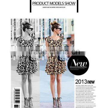 Summer Fashion Women Casual Dress Sexy Leopard Dress photo-4