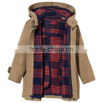 Winter Cotton Coat Hooded Parka Girl Clothing Kids With Hook Buttons Fastening photo-3