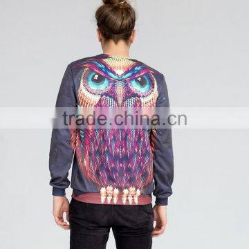 Unisex Owl 3d Print Effect Couple Pullover Sweatshirt Without Hood photo-5