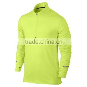 Thin European Style Fluorescent Yellow Simple Sportswear Luxury Hoodies With Reflective Tape