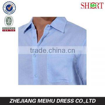 Tropical Florida Sun Blue Light Weight Linen Shirt for Men , Beach Shirt photo-2