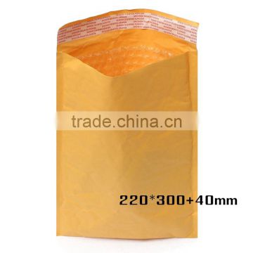 220*300+40mm Wholesale Kraft Bubble Envelopes Padded Mailers Self-Seal Bags Packing Post