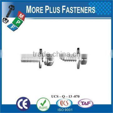 Taiwan JIS B1187 M3 M12 M3-0.5 x 8mm Phillips Pan Head Zinc Finish Steel Split Lock Washer SEMS Machine Screw photo-6