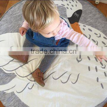 Cute Novel Children Bedroom Decoration Cotton Swan Baby Crawl Play Mat photo-3