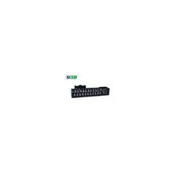 Pitch 8.20mm 300V 10A Barrier Terminal Block , 27*2P Double Levels Power Terminal Blocks