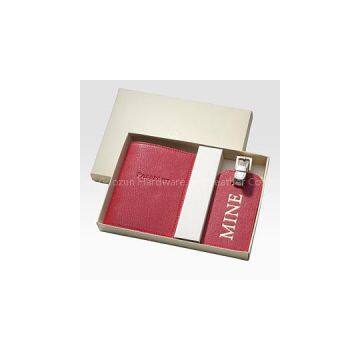 Fashion Passport Holder and Luggage Tag Gift Set