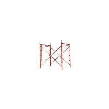 Painted Q235 / Q345 Steel Movable Scaffolding System in Red , Blue