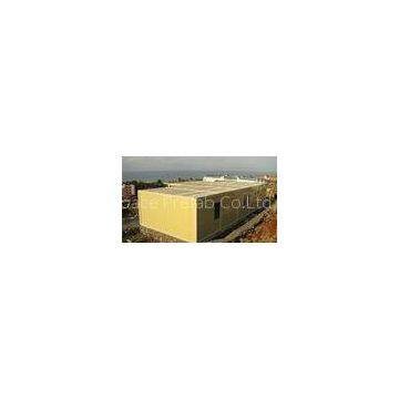 Custom-made Combined Prefab Container House, Galvanized Steel Frame with Marine Paint