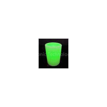 Green flickering flameless LED pillar candles , 3*AA  battery pillar candles