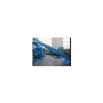 CQJ Waste Tire Recycling Production Line With 8 Belt Conveyor Tire Cutter